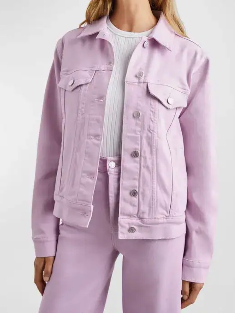 Rails Light Purple Button Down Denim Jacket
